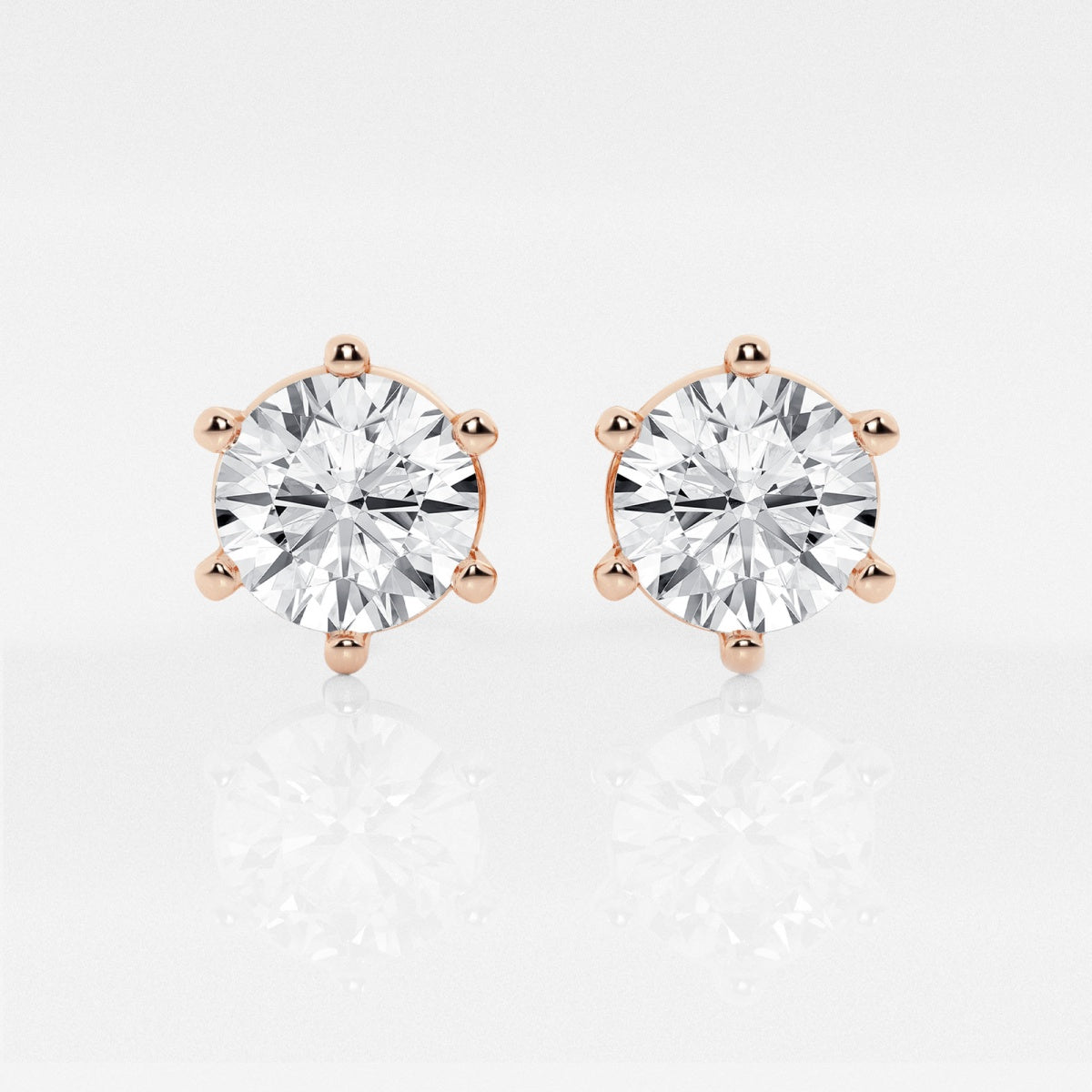 Adeline - Classic Six-Prong Style Earrings