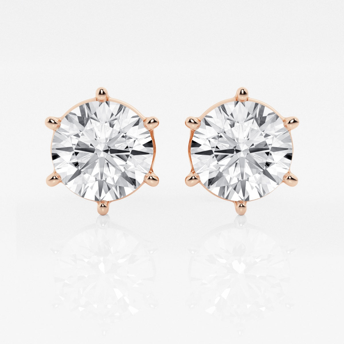 Adeline - Classic Six-Prong Style Earrings