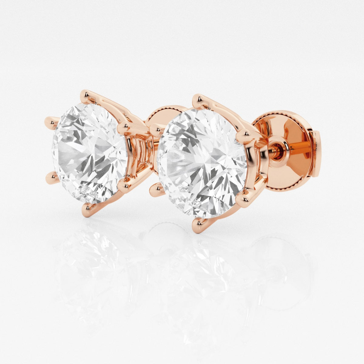 Adeline - Classic Six-Prong Style Earrings