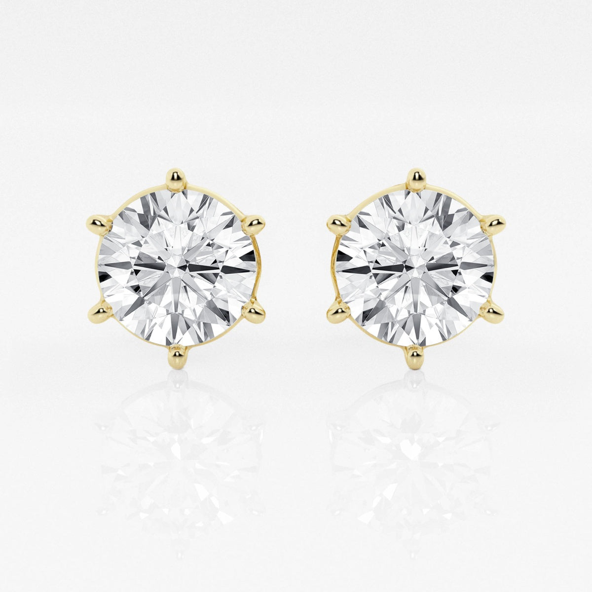 Adeline - Classic Six-Prong Style Earrings