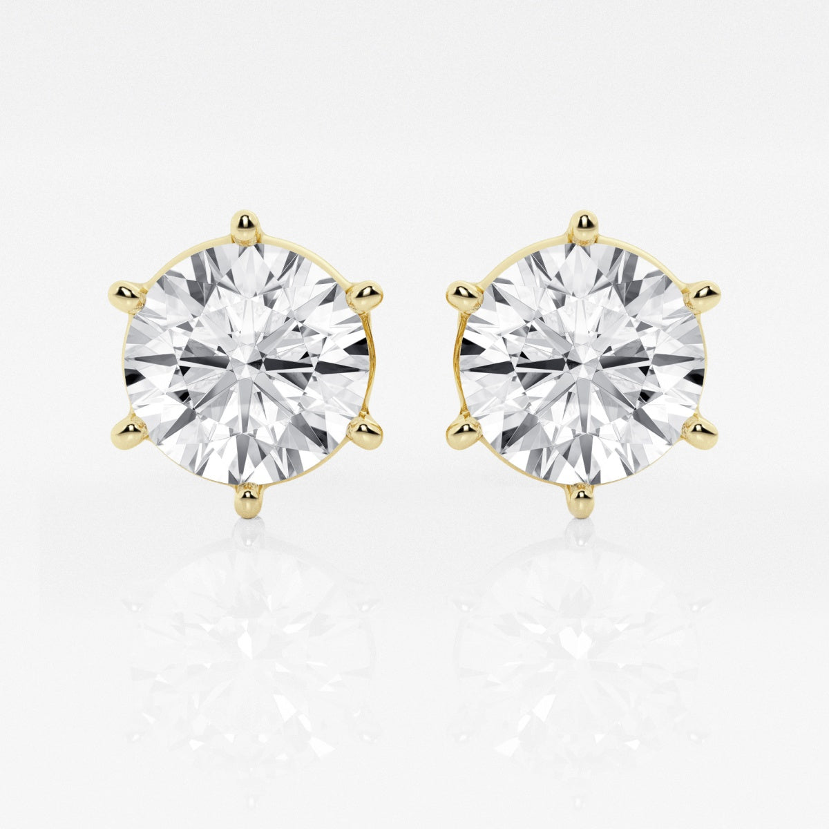 Adeline - Classic Six-Prong Style Earrings