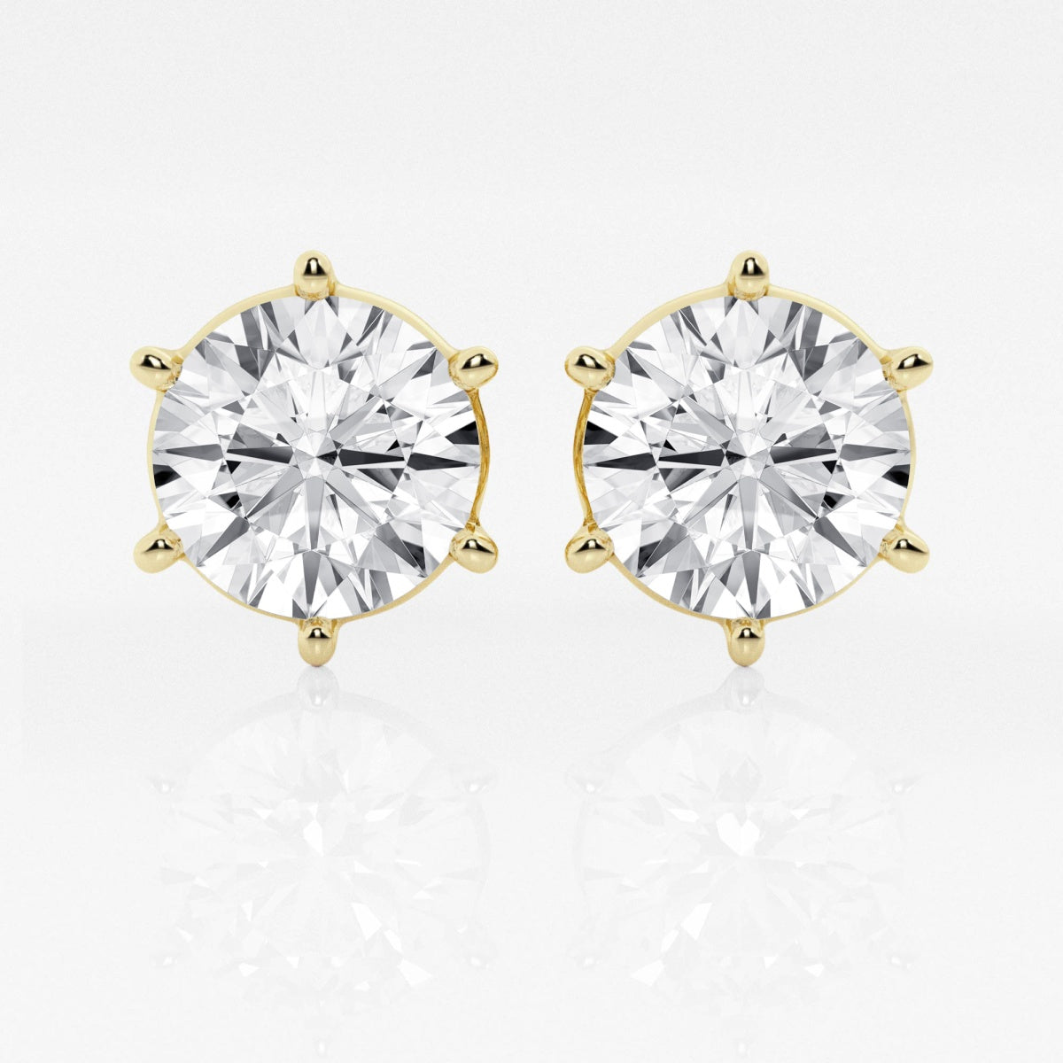 Adeline - Classic Six-Prong Style Earrings