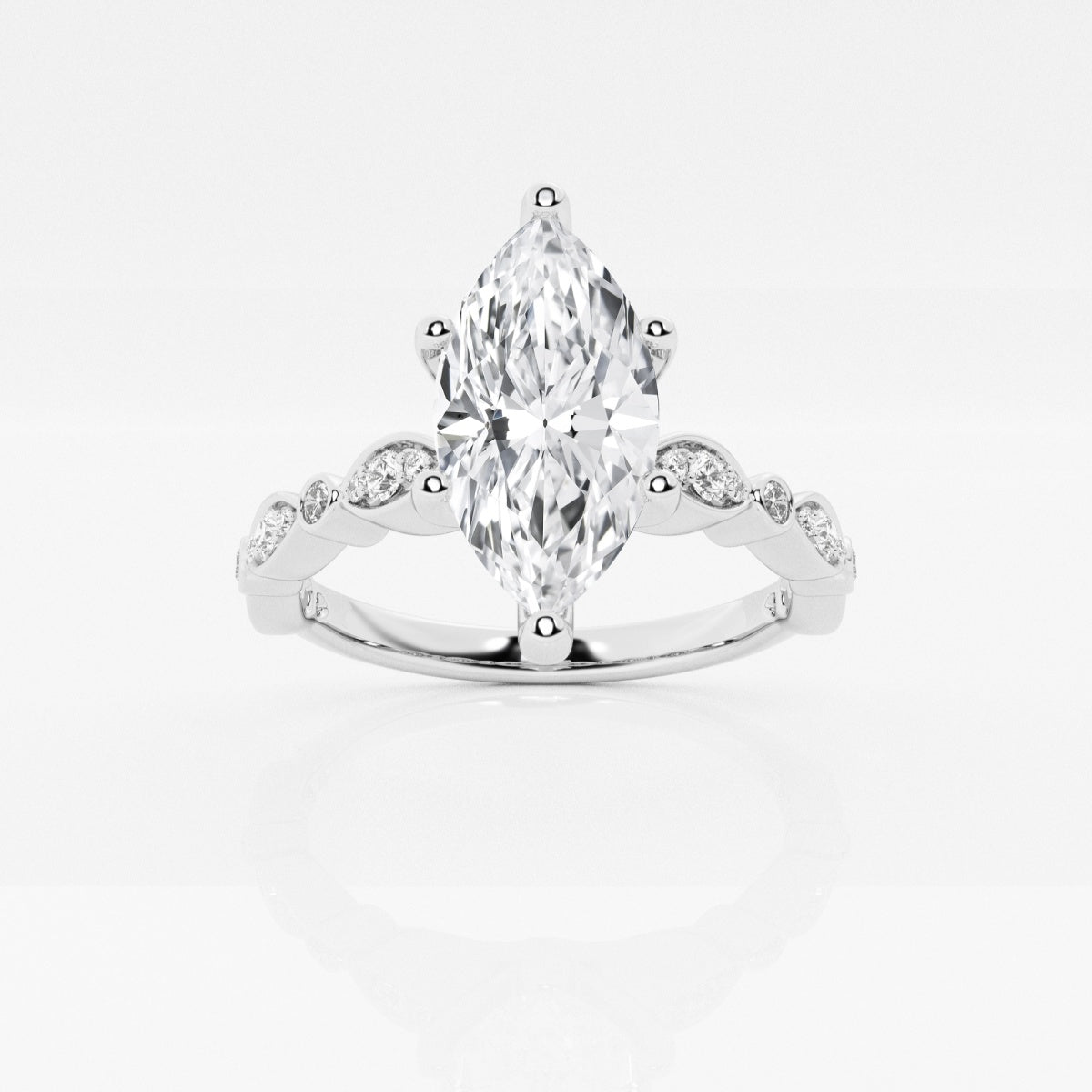Adeline - Marquise-Inspired Band Engagement Ring
