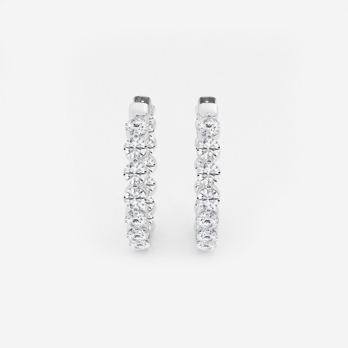 Amara - Floating Hoop Elegance Earrings