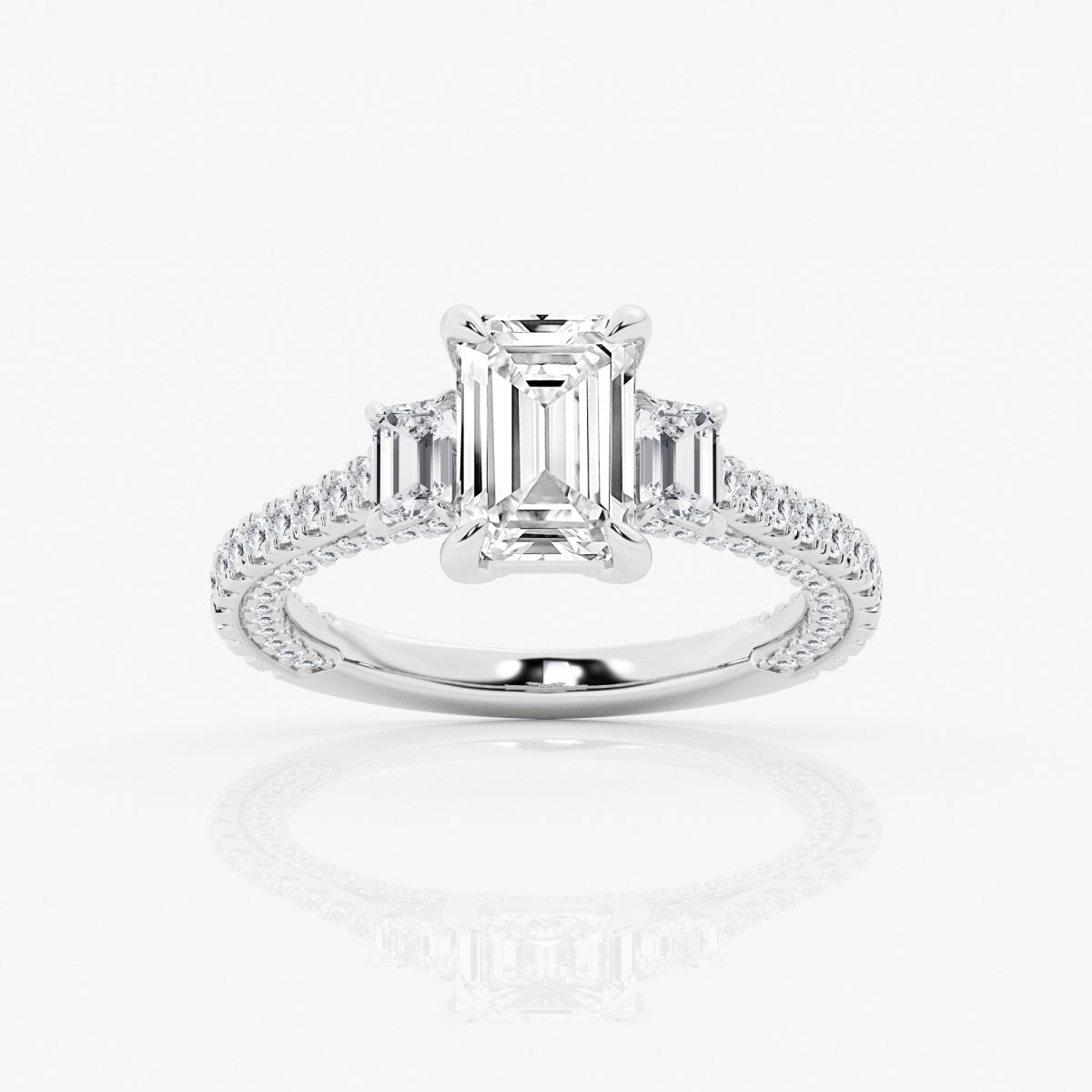 Amara - Three-Stone Design Engagement Ring