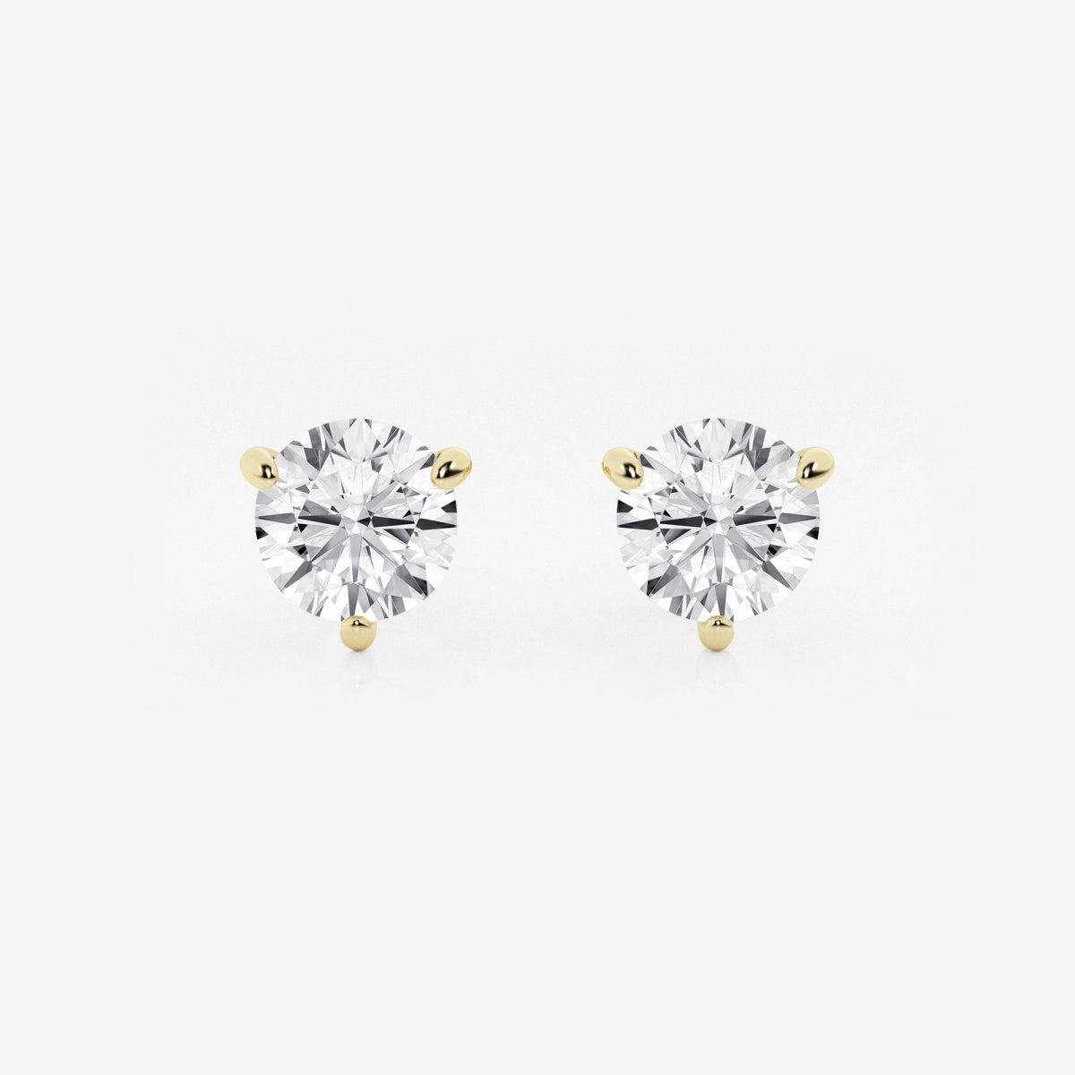 Amelia - Radiant Three-Prong Style Earrings