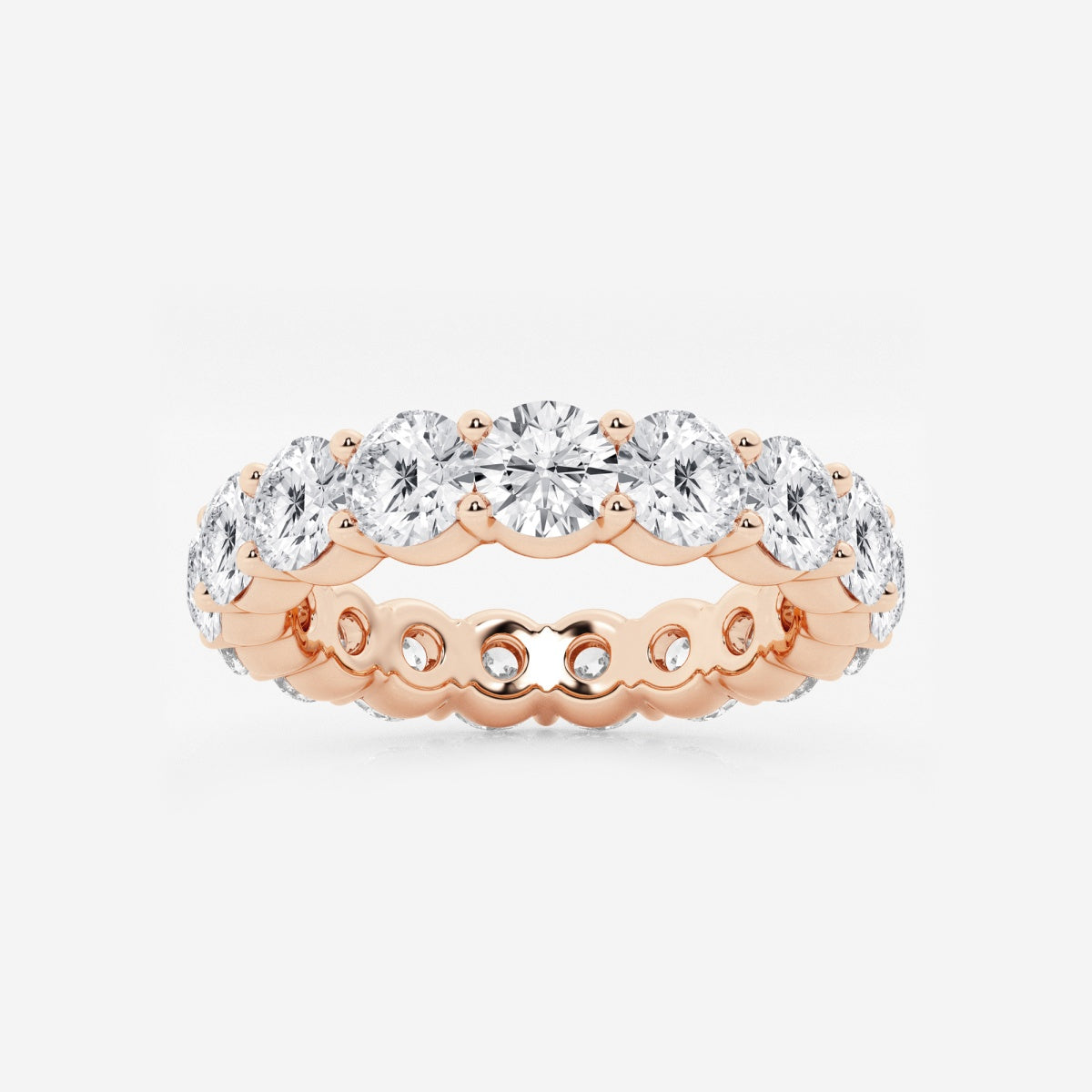 Amelia - Shared Prong Eternity Wedding Ring