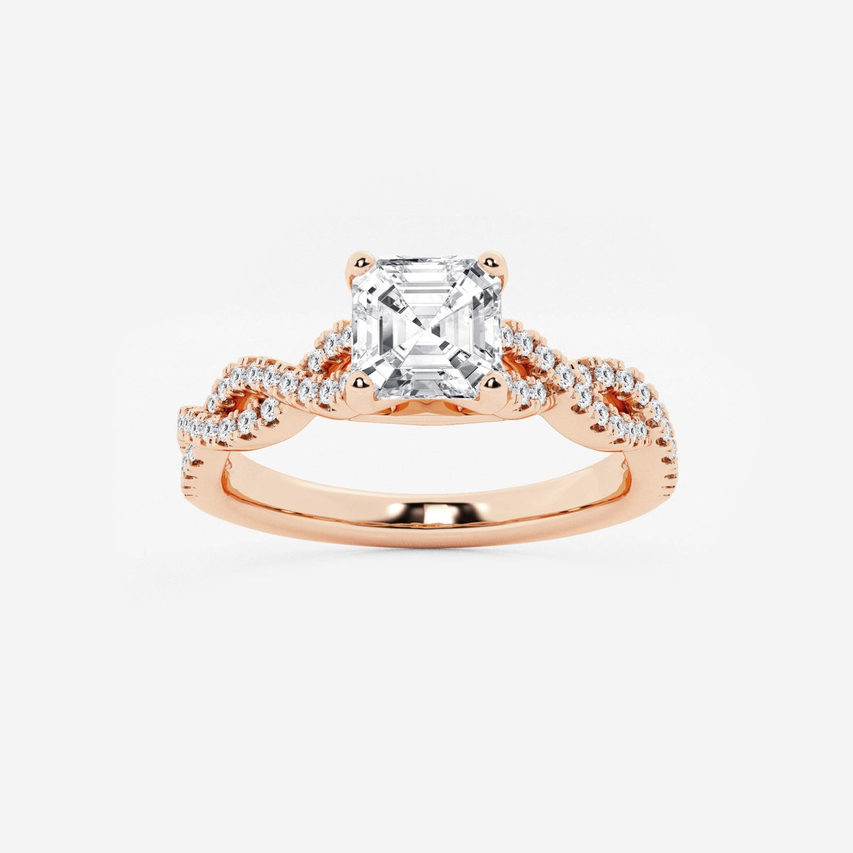 Arden - Double Twist Design Engagement Ring