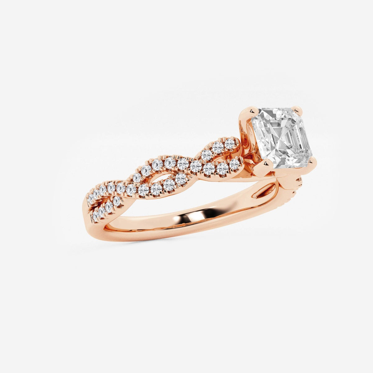Arden - Double Twist Design Engagement Ring