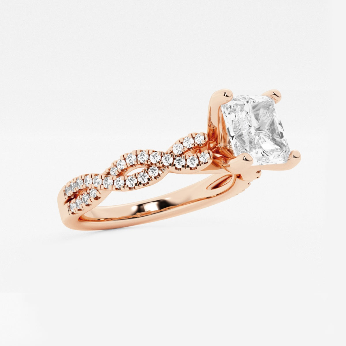 Arden - Double Twist Design Engagement Ring