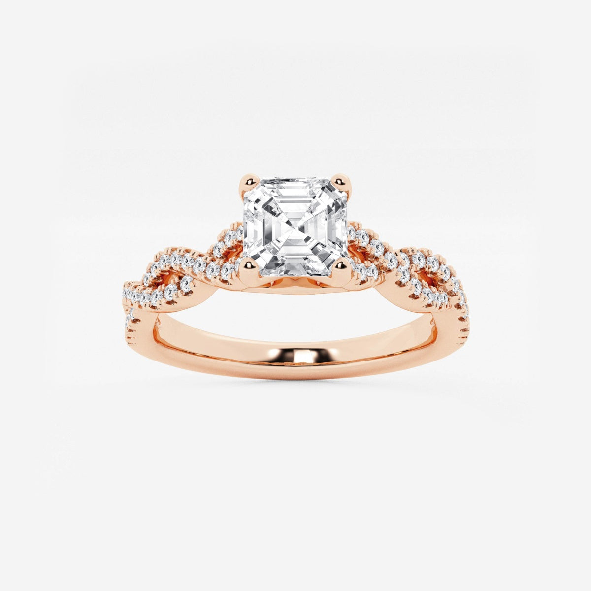 Arden - Double Twist Design Engagement Ring