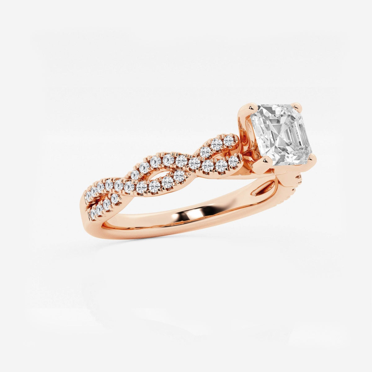 Arden - Double Twist Design Engagement Ring