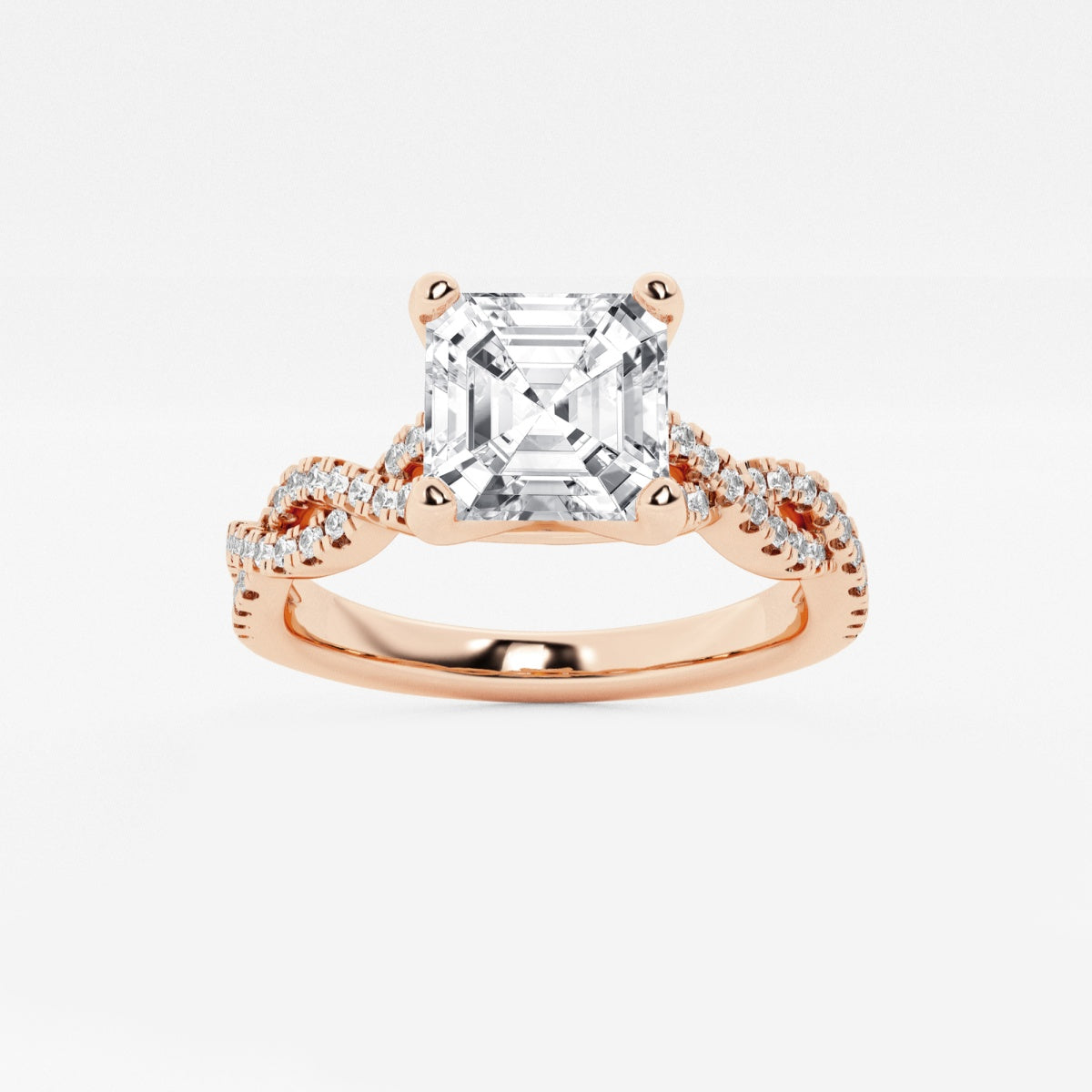 Arden - Double Twist Design Engagement Ring