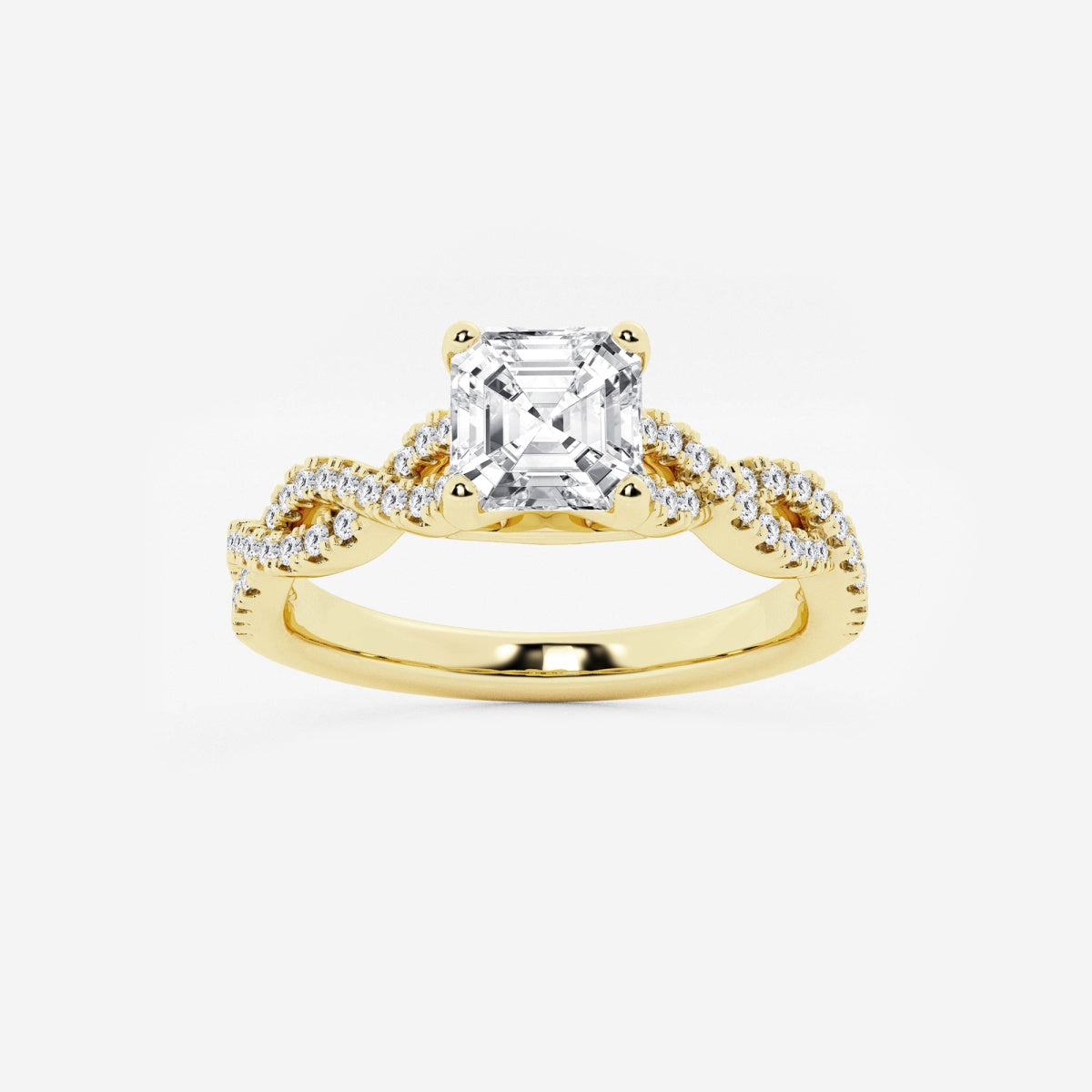 Arden - Double Twist Design Engagement Ring