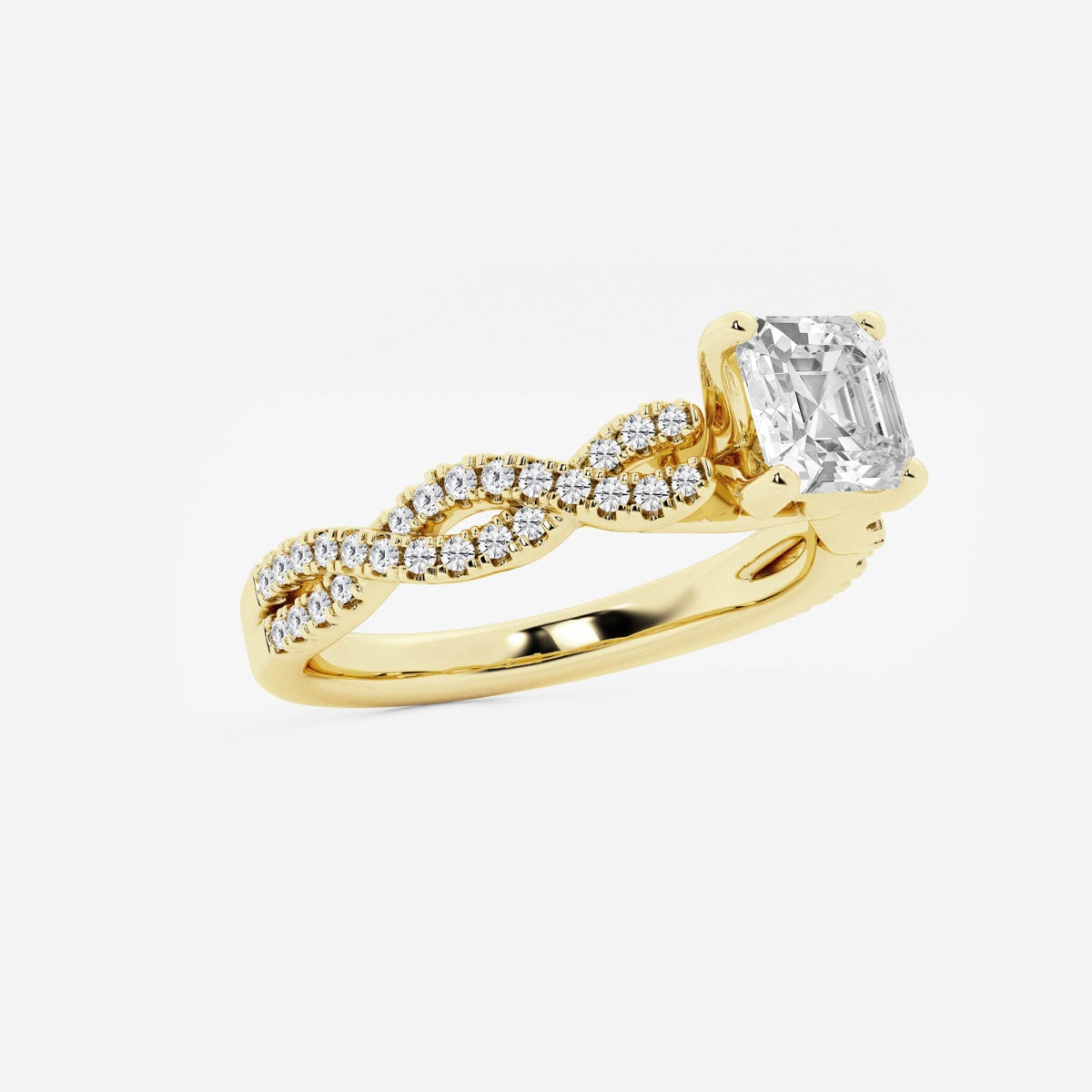 Arden - Double Twist Design Engagement Ring