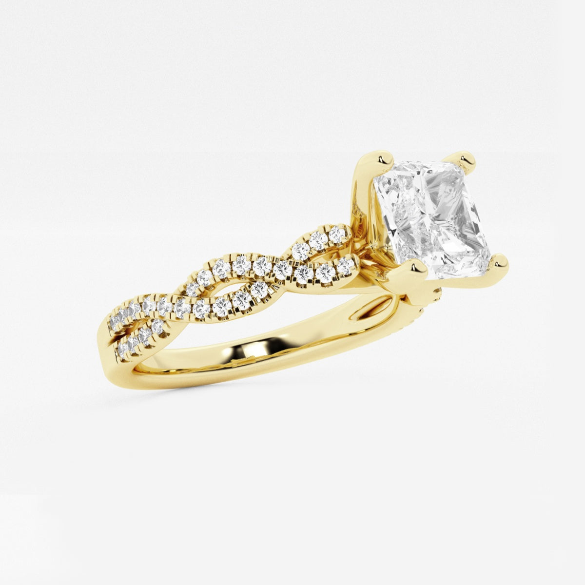 Arden - Double Twist Design Engagement Ring