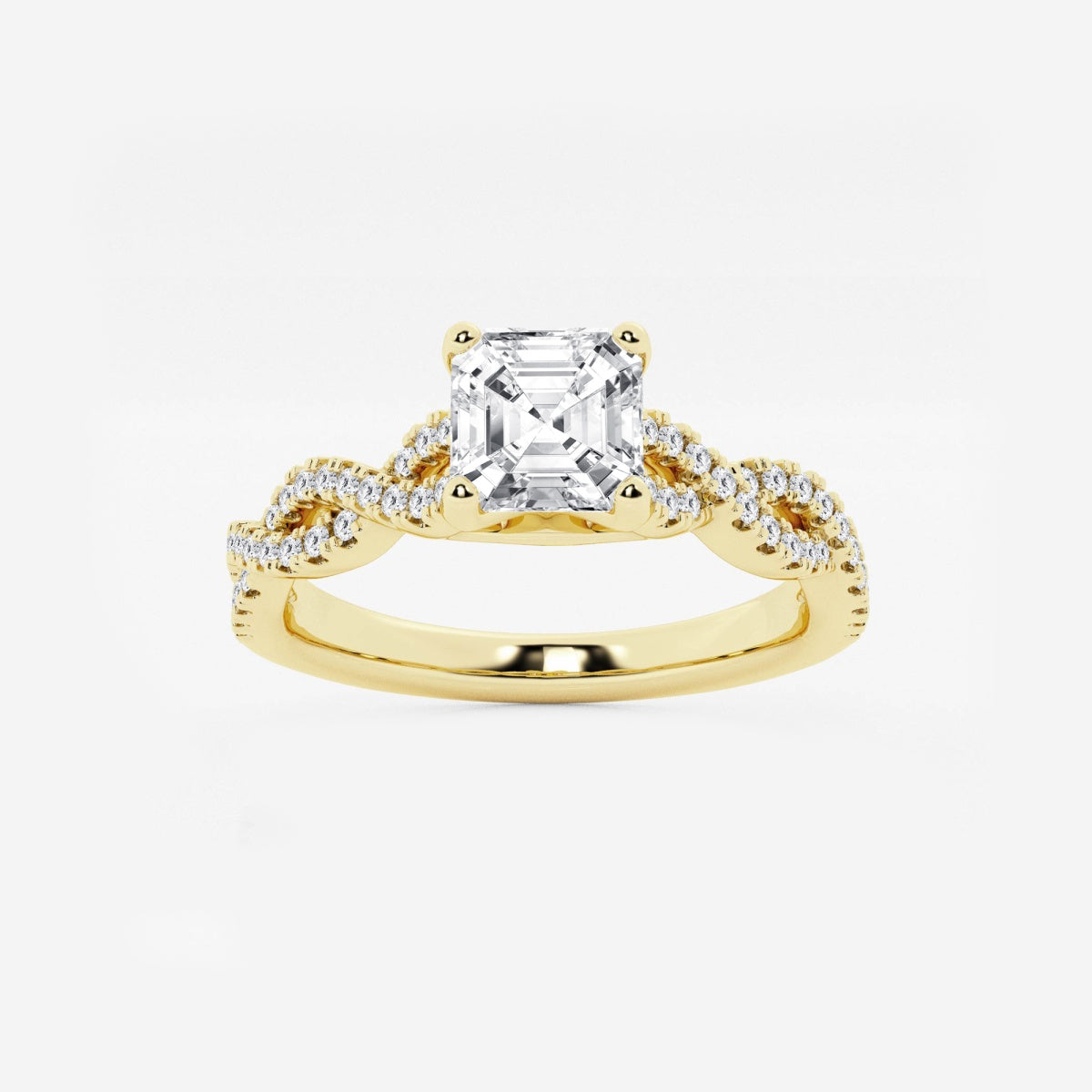 Arden - Double Twist Design Engagement Ring