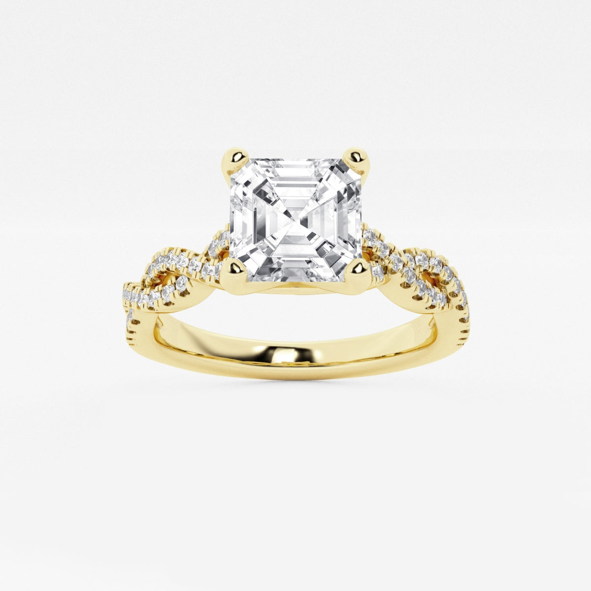 Arden - Double Twist Design Engagement Ring