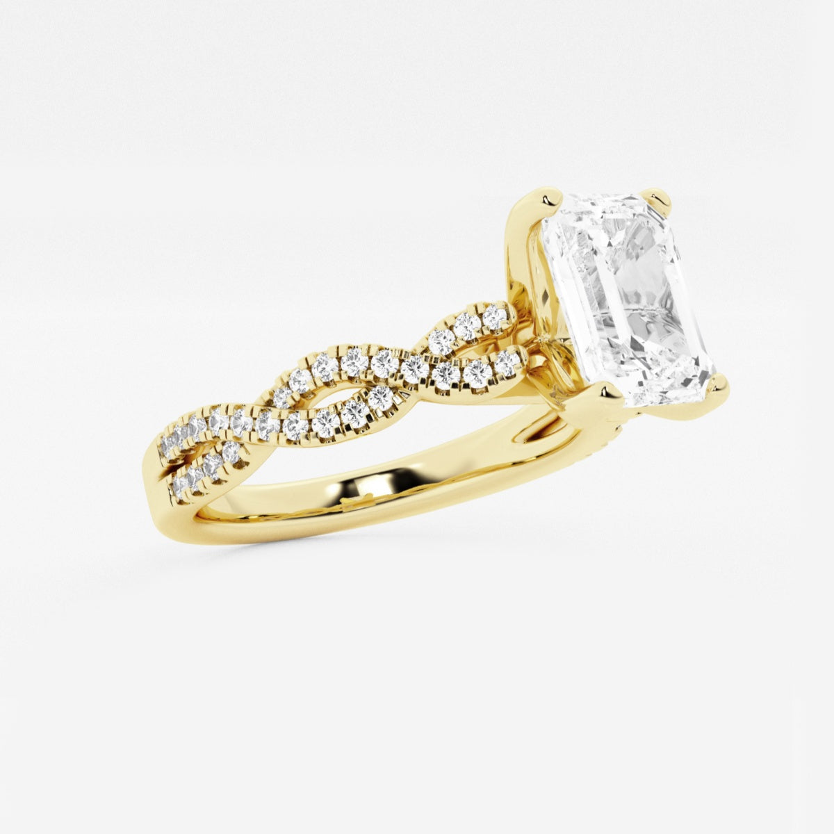 Arden - Double Twist Design Engagement Ring