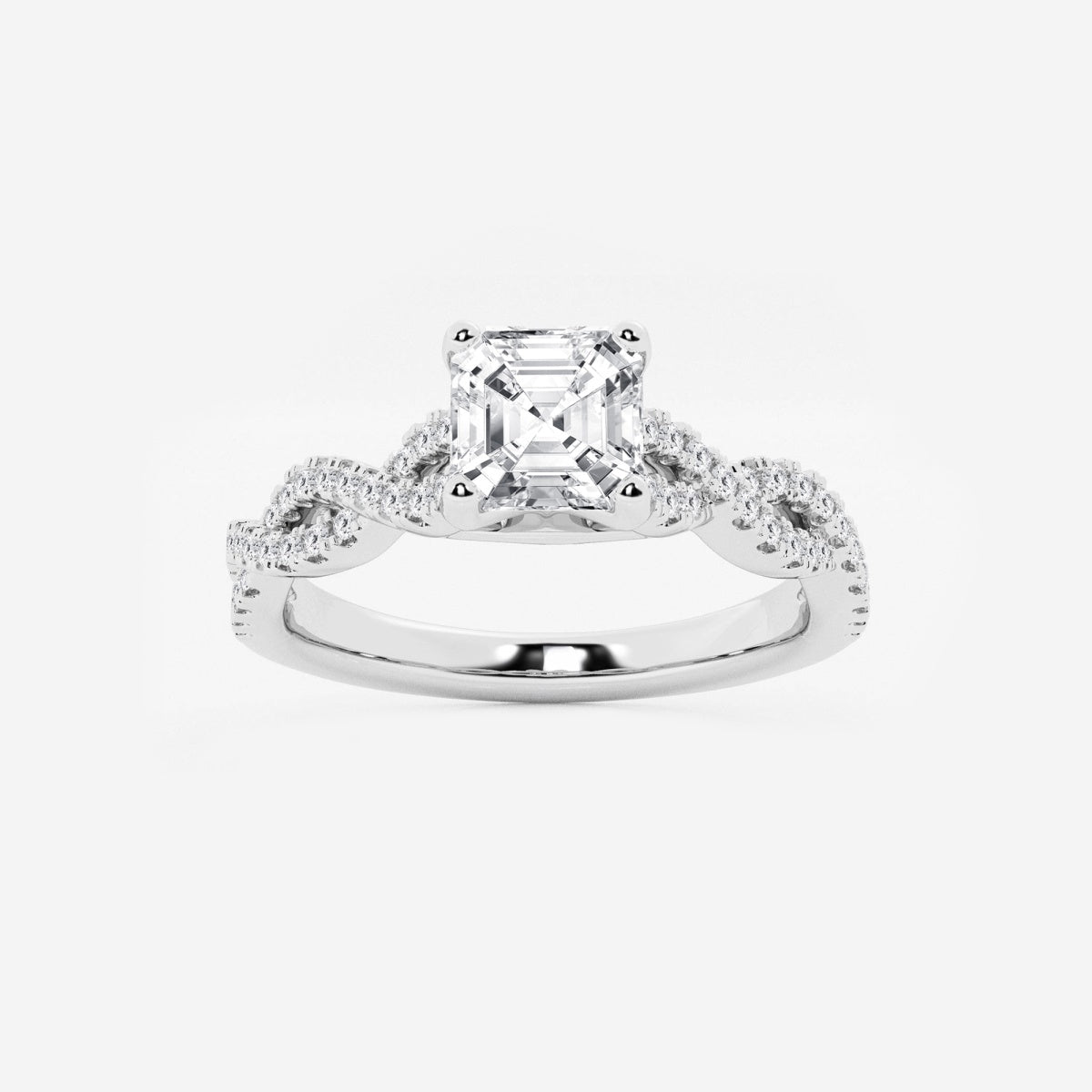 Arden - Double Twist Design Engagement Ring