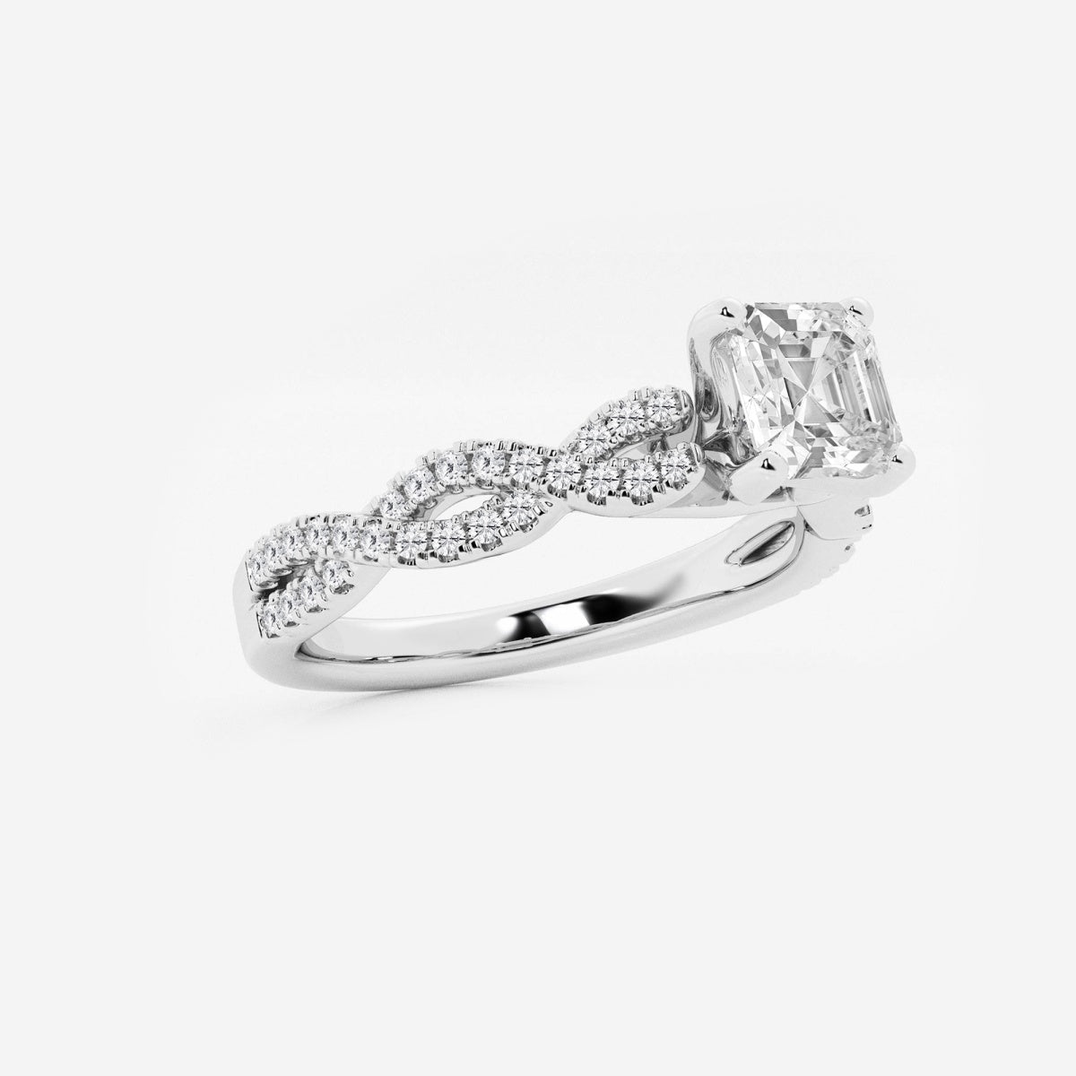 Arden - Double Twist Design Engagement Ring