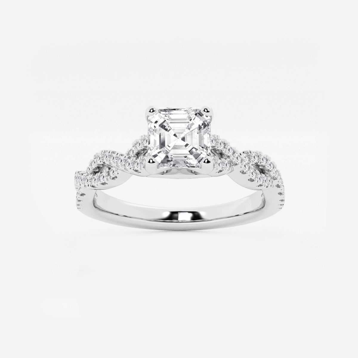 Arden - Double Twist Design Engagement Ring