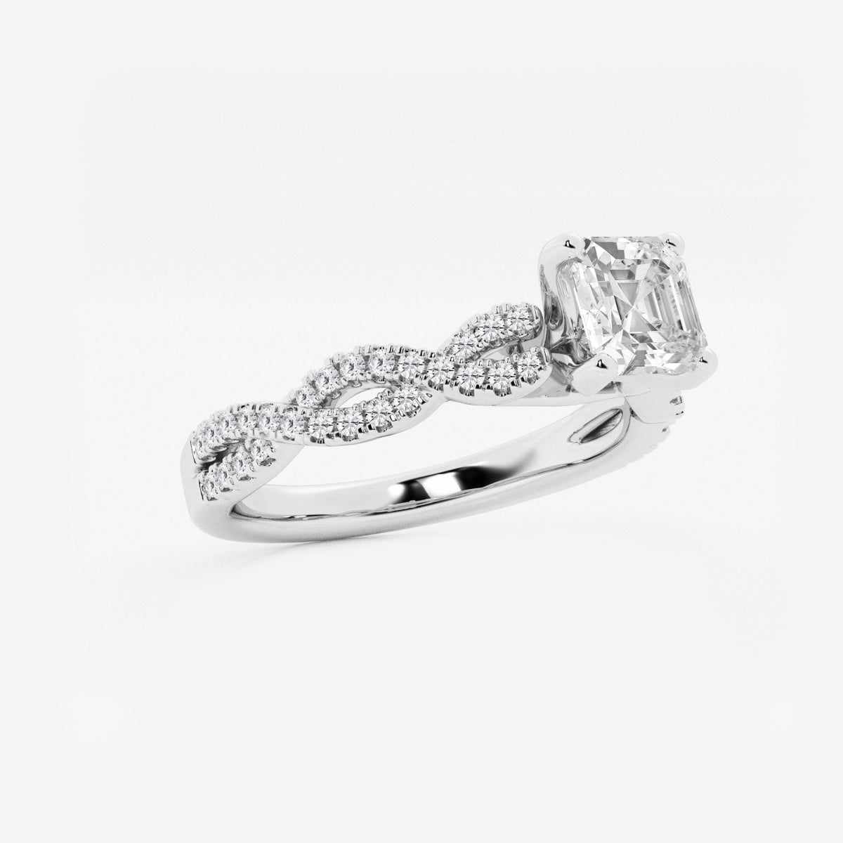 Arden - Double Twist Design Engagement Ring