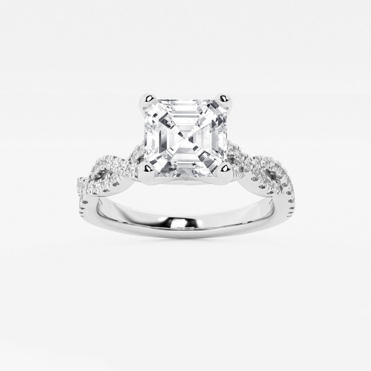 Arden - Double Twist Design Engagement Ring