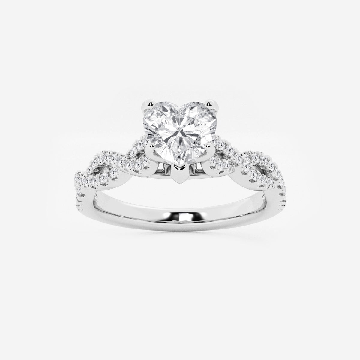 Arden - Double Twist Design Engagement Ring