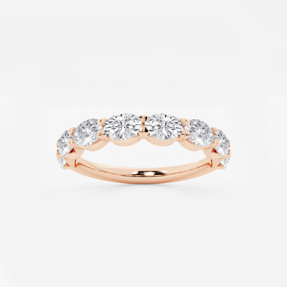 Arden - Sleek East-West Design Wedding Ring