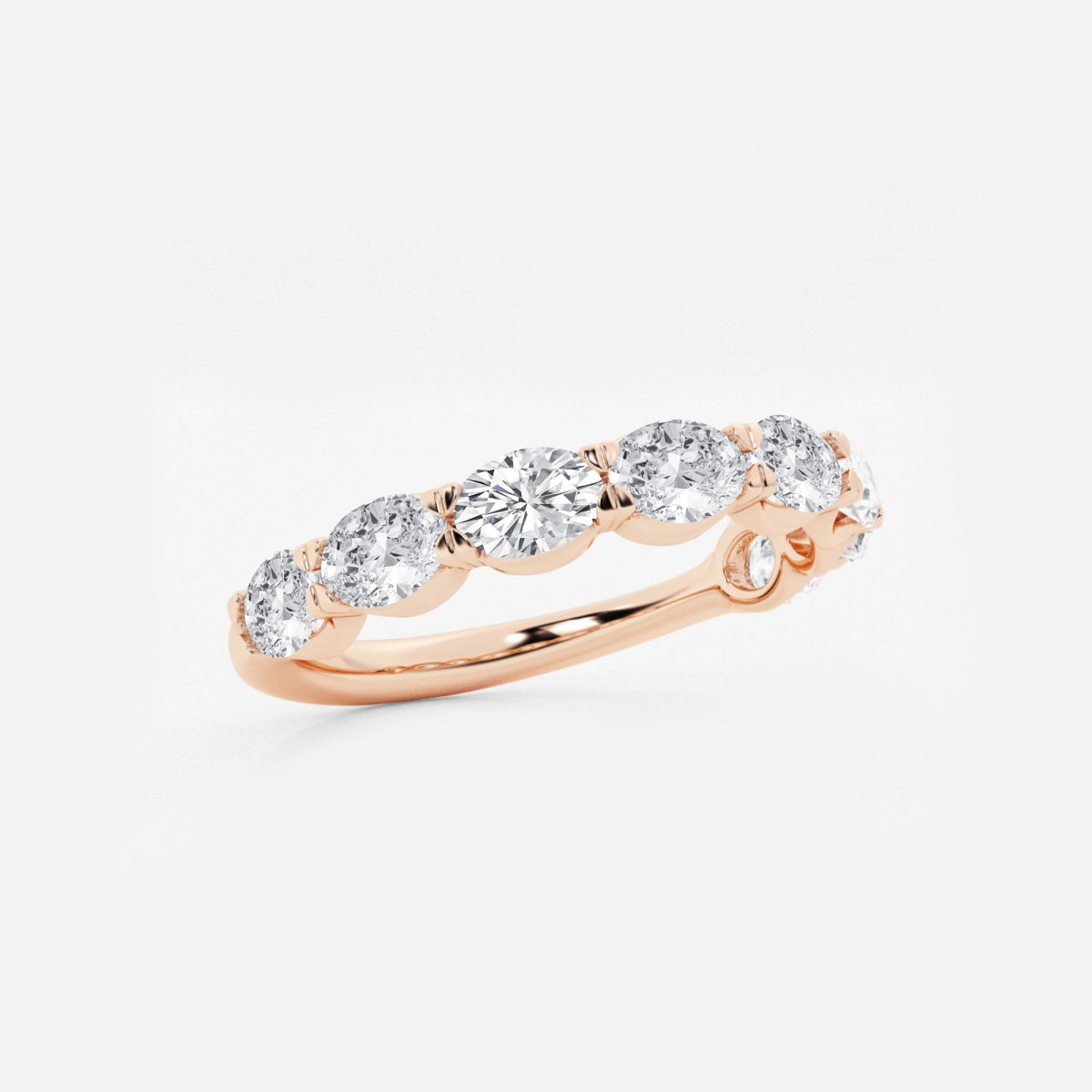 Arden - Sleek East-West Design Wedding Ring