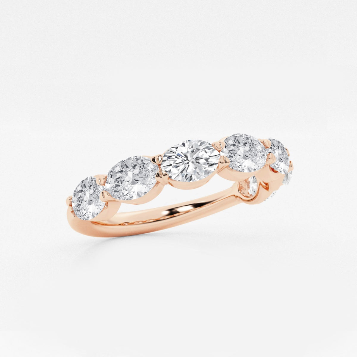 Arden - Sleek East-West Design Wedding Ring
