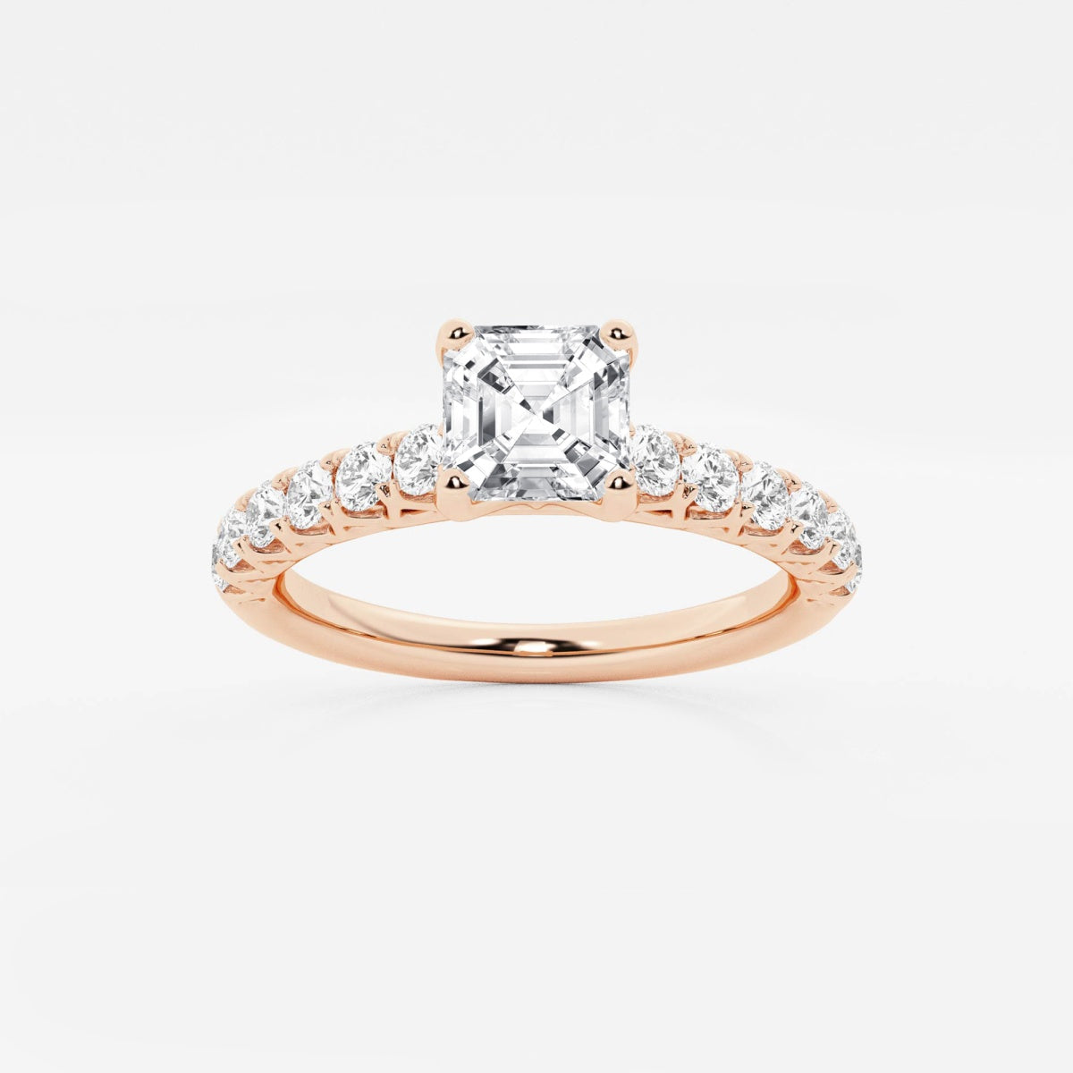 Aria - Crown-Inspired Side Stones Engagement Ring