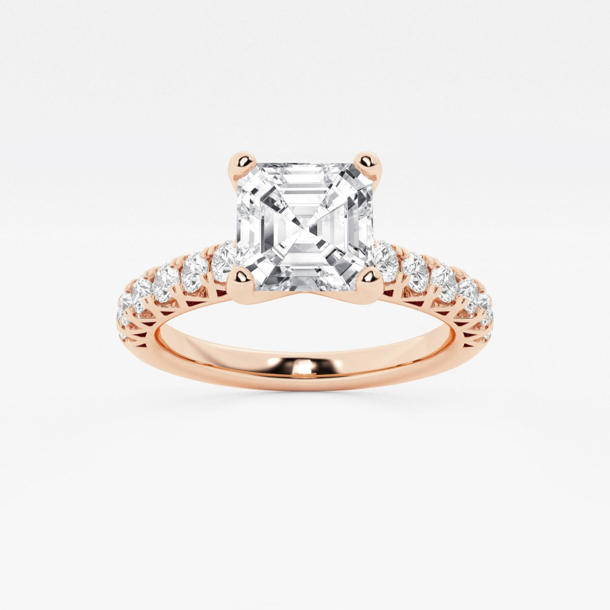 Aria - Crown-Inspired Side Stones Engagement Ring