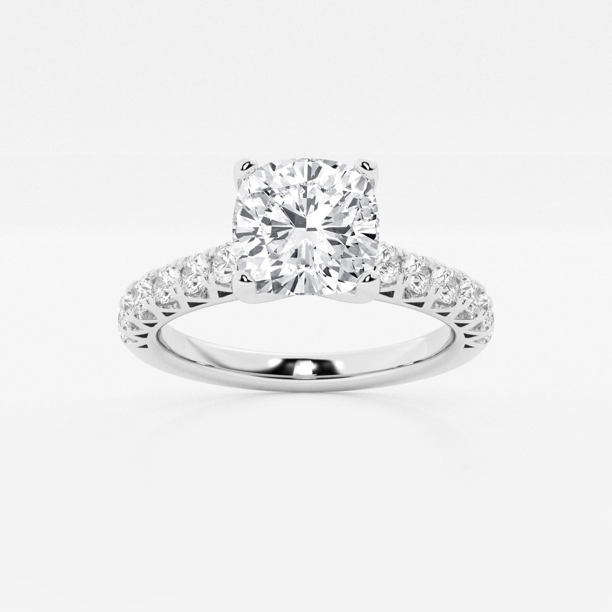 Aria - Crown-Inspired Side Stones Engagement Ring
