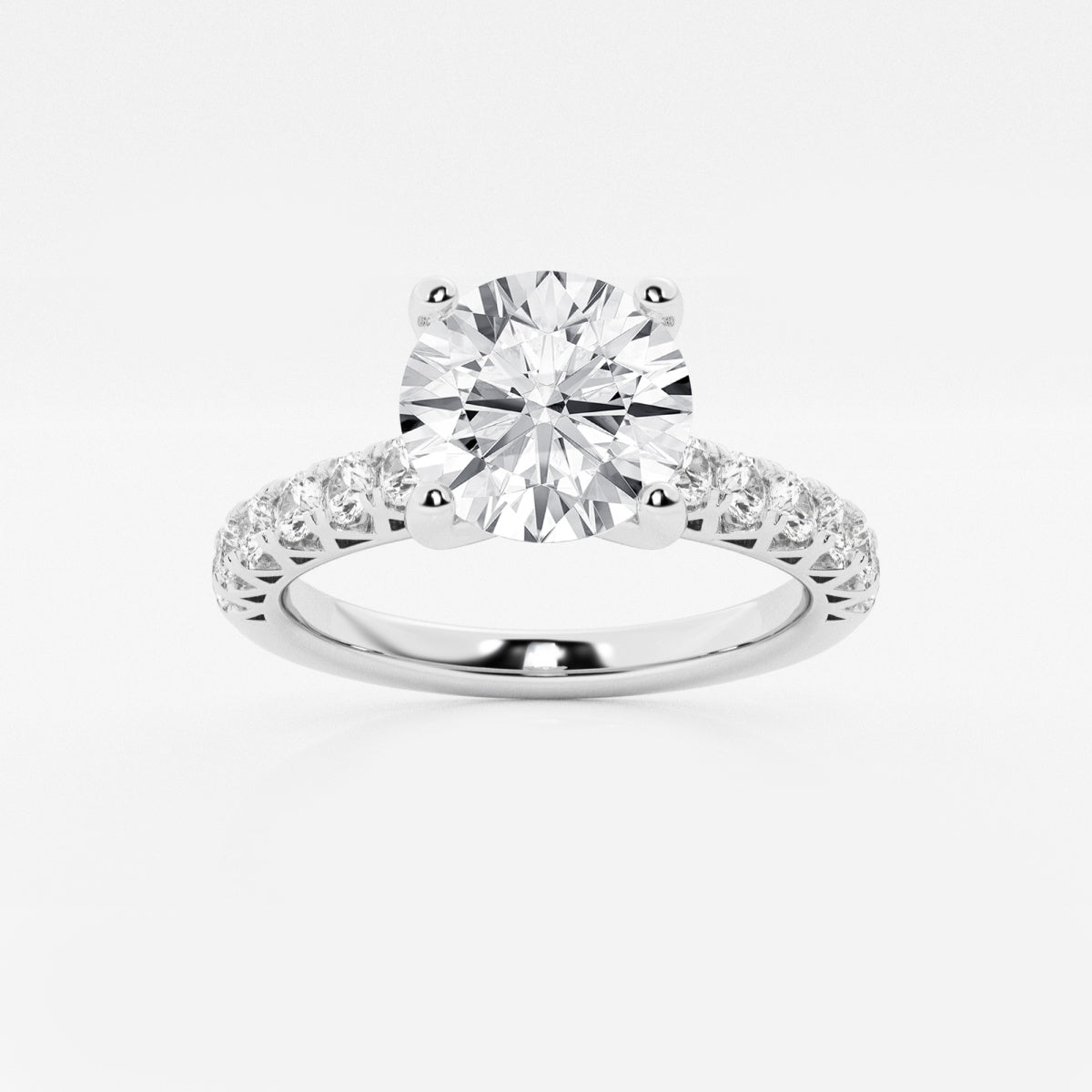 Aria - Crown-Inspired Side Stones Engagement Ring
