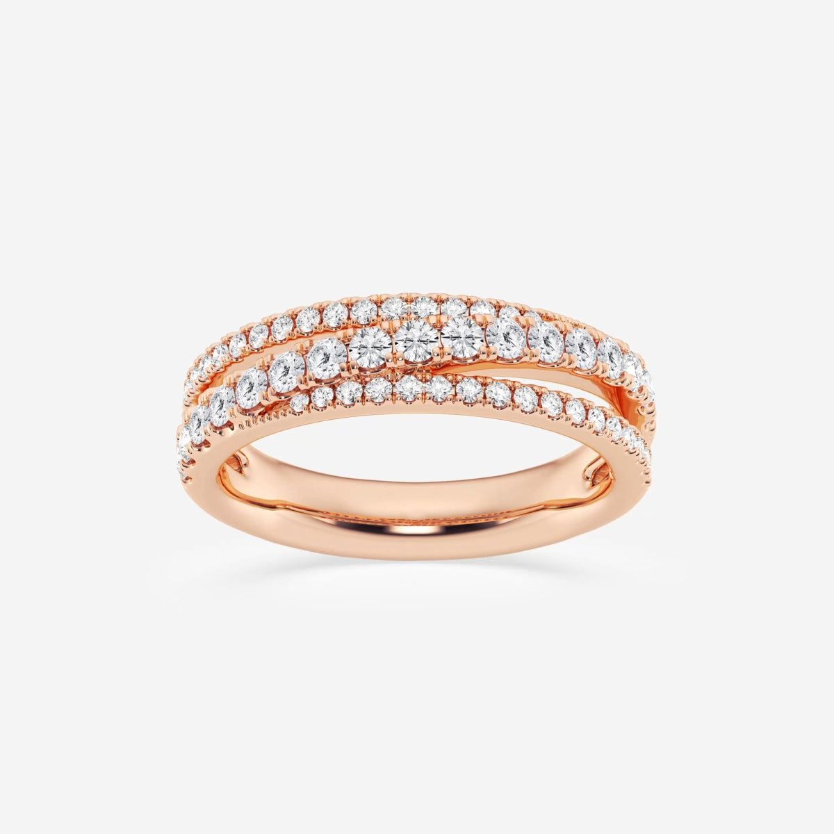 Sylvie - Graceful Crossover Design Rings