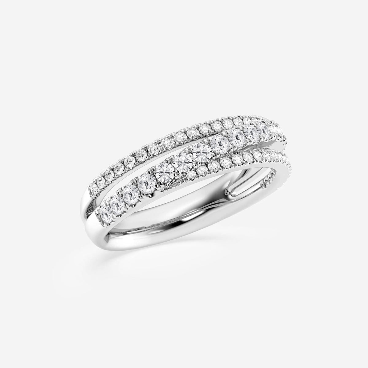 Sylvie - Graceful Crossover Design Rings