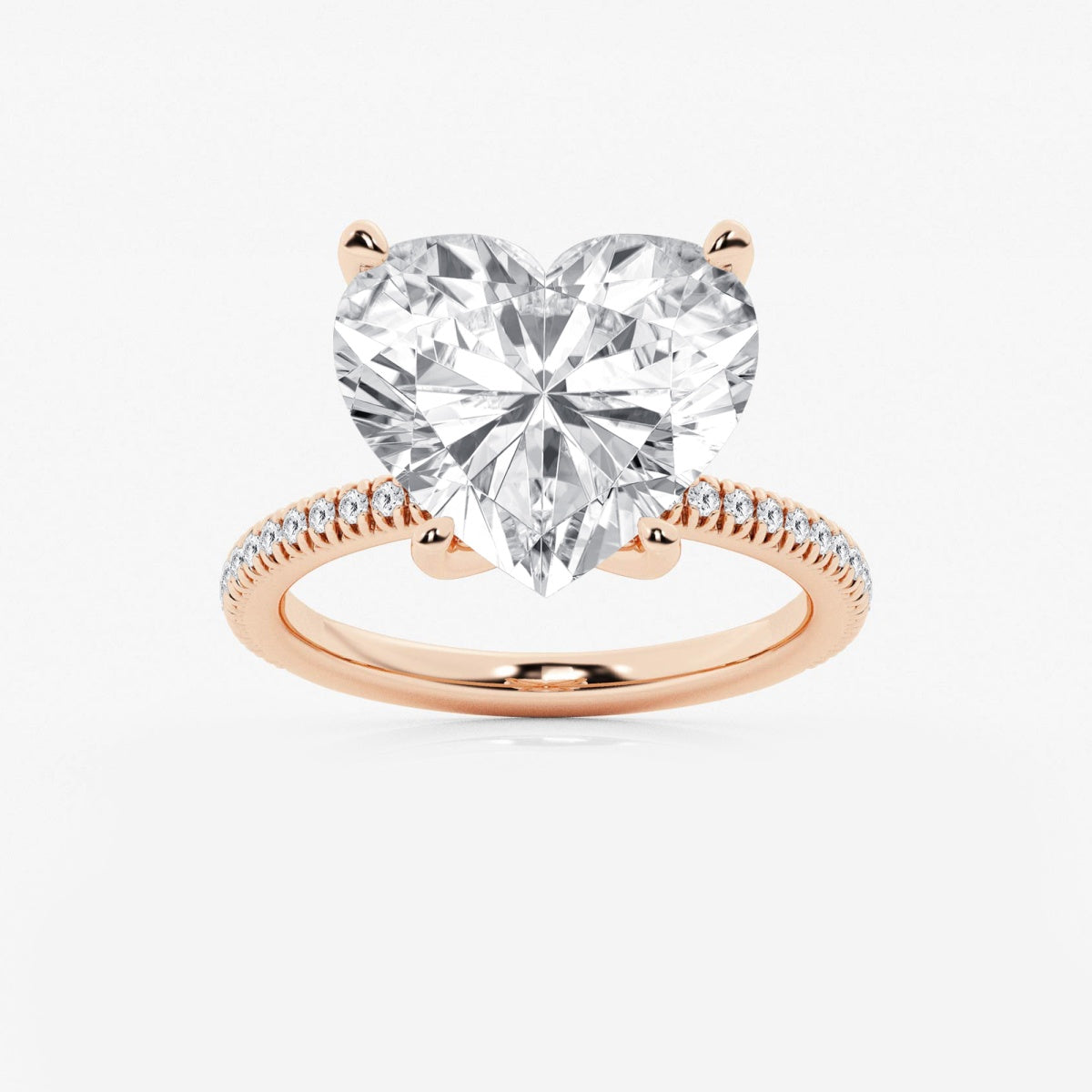 Camila - Scalloped Pave Design Engagement Ring