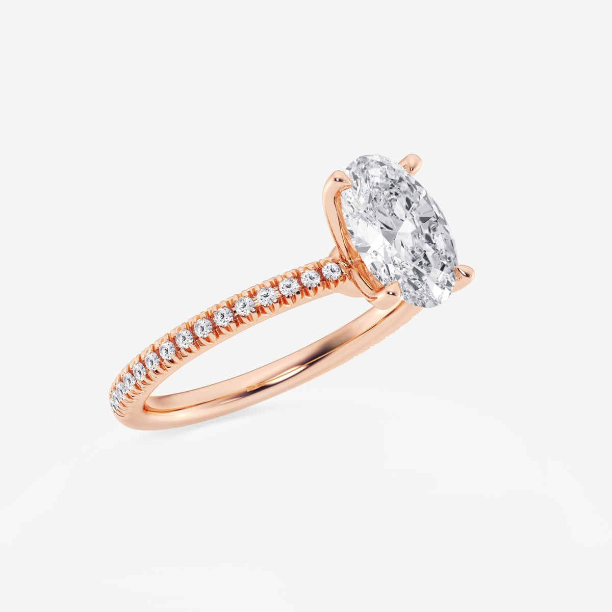Camila - Scalloped Pave Design Engagement Ring