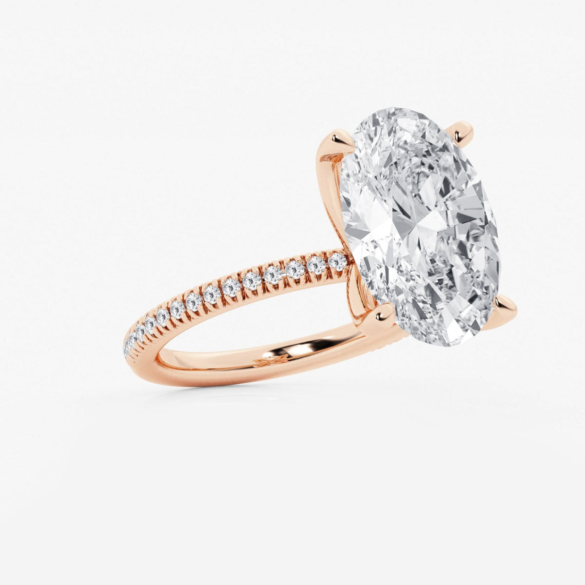 Camila - Scalloped Pave Design Engagement Ring