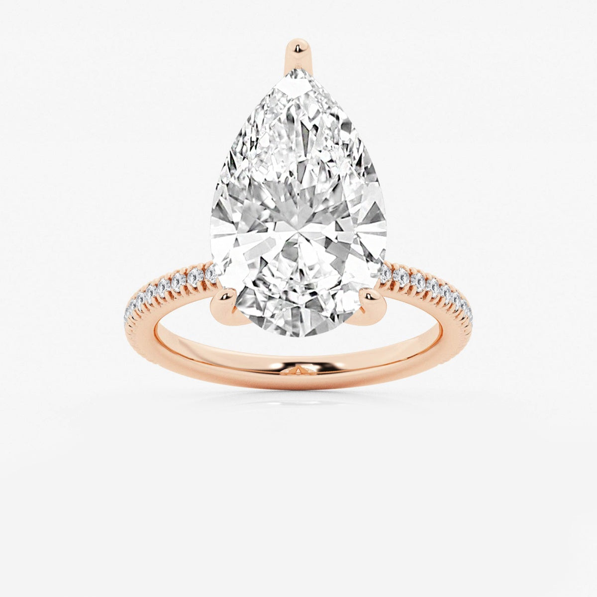Camila - Scalloped Pave Design Engagement Ring