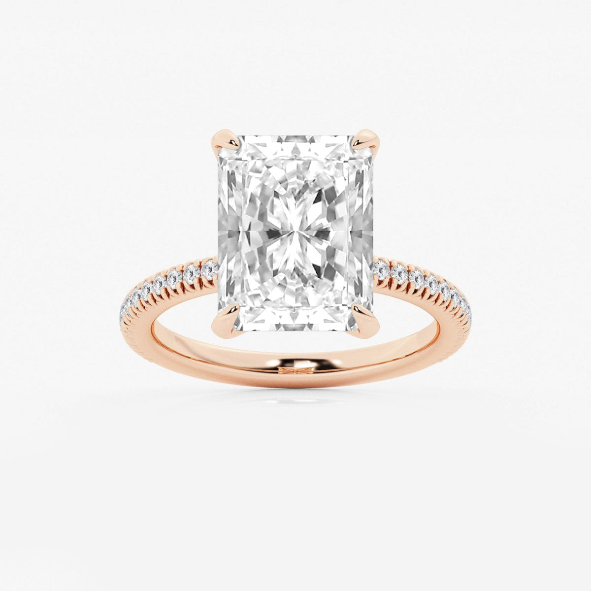 Camila - Scalloped Pave Design Engagement Ring