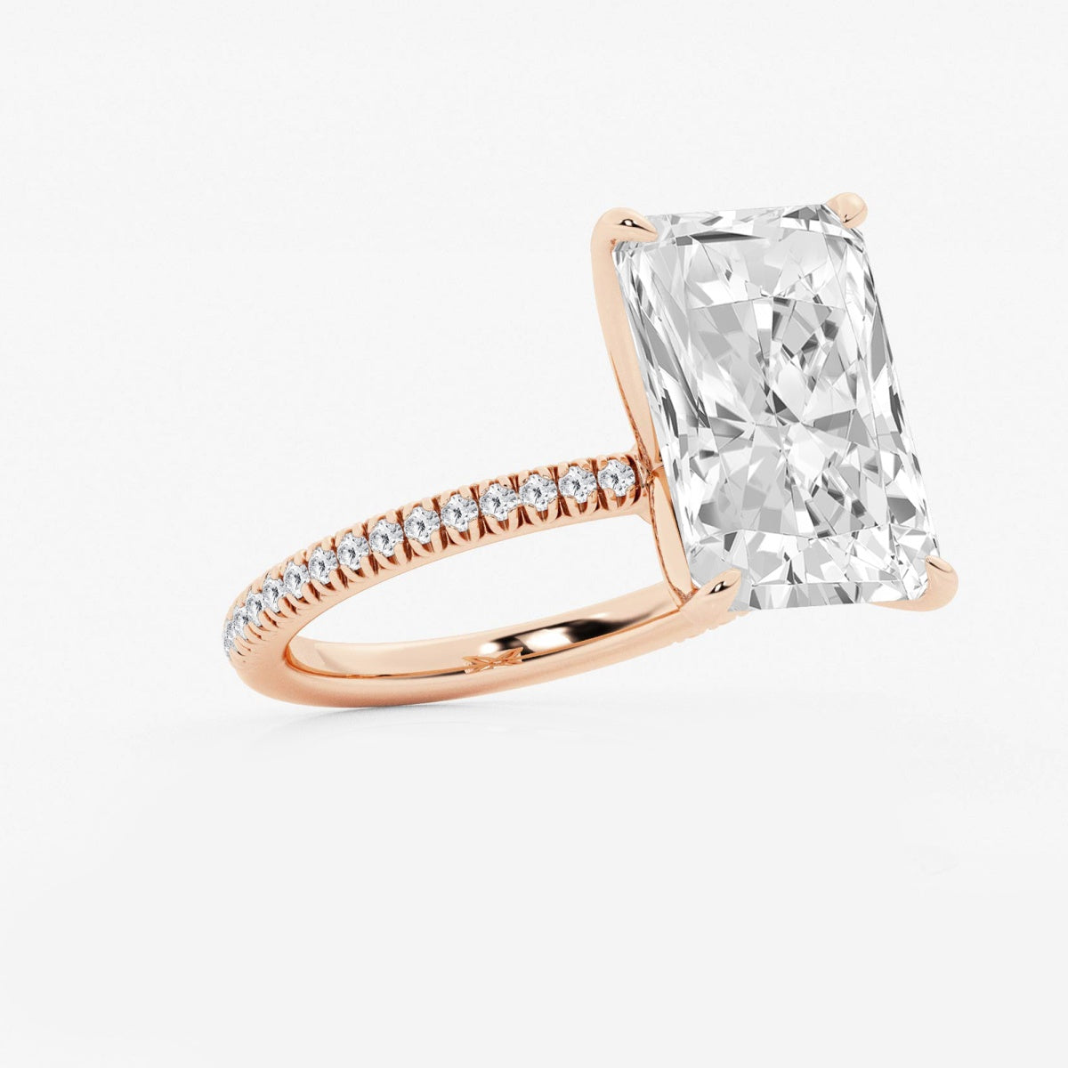 Camila - Scalloped Pave Design Engagement Ring