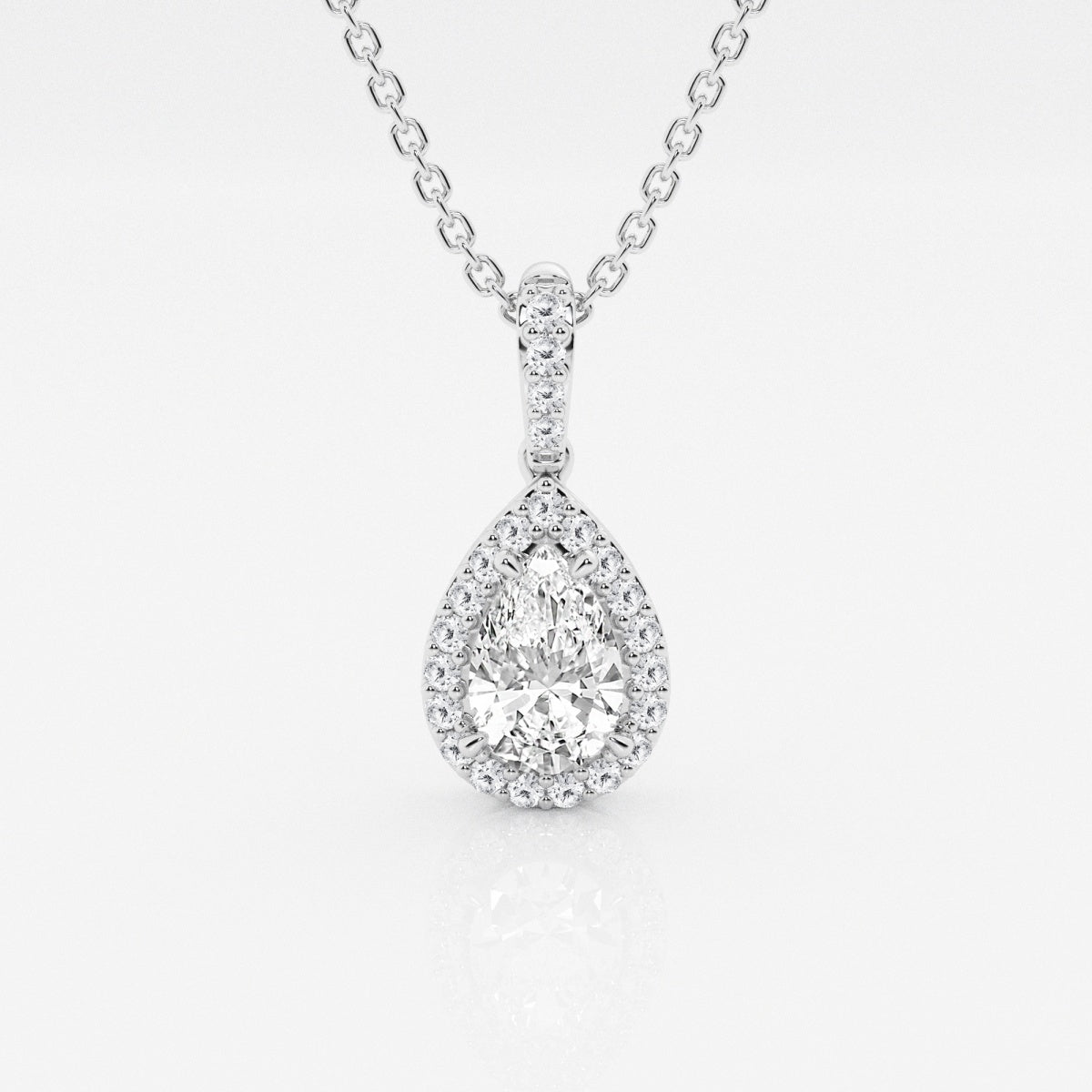Celeste - Graceful Halo Design Necklaces