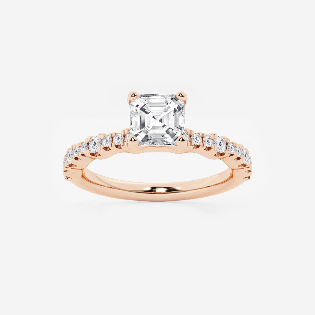Clara - Station Side Stones Engagement Ring