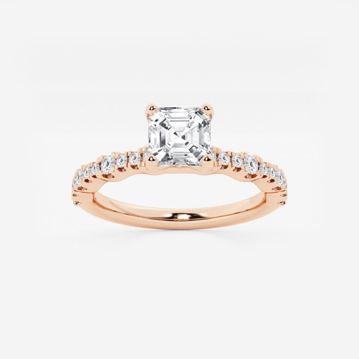 Clara - Station Side Stones Engagement Ring