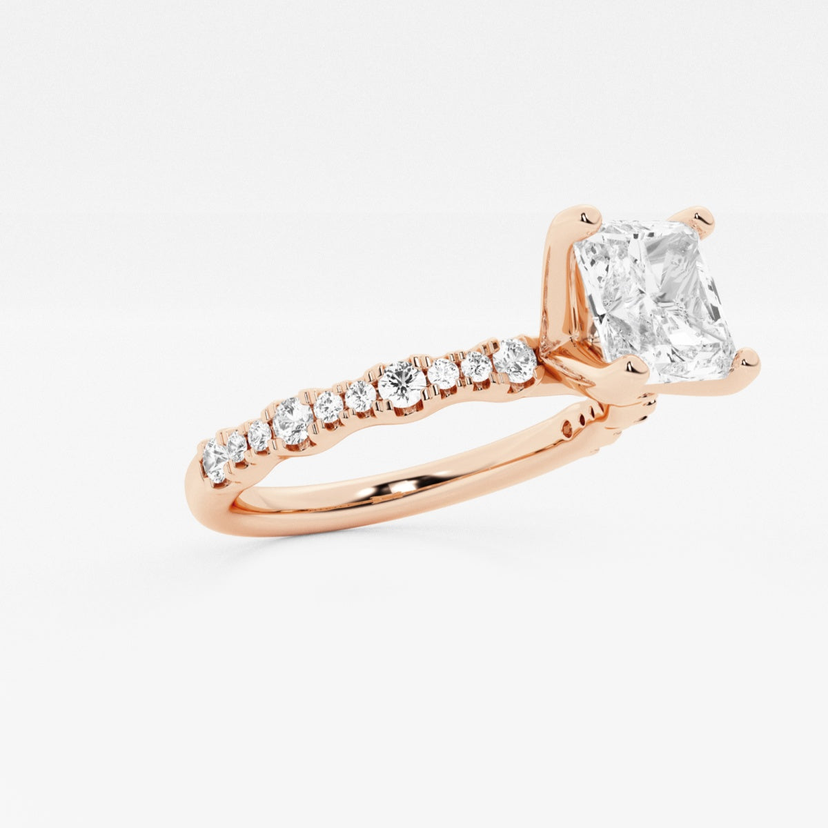 Clara - Station Side Stones Engagement Ring