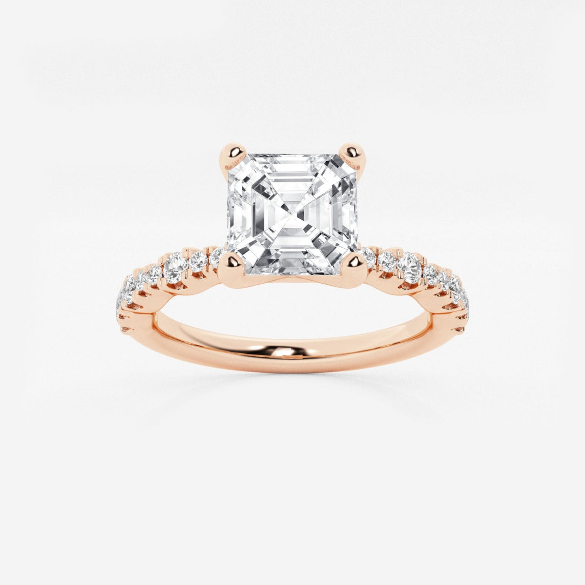 Clara - Station Side Stones Engagement Ring