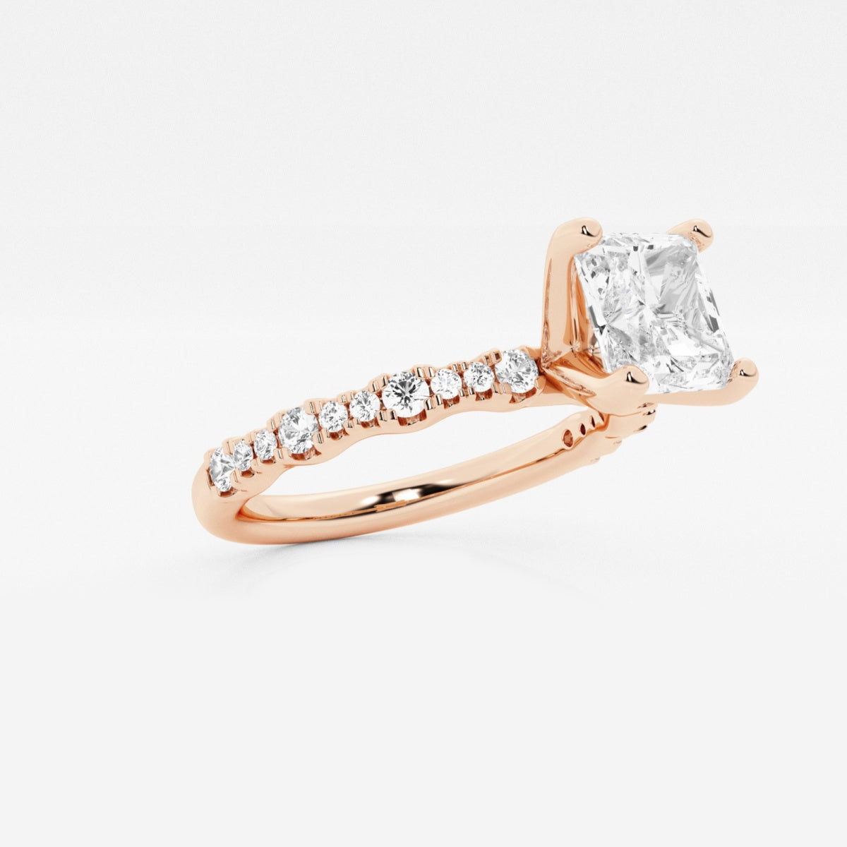 Clara - Station Side Stones Engagement Ring